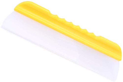 Forgrace 12 Inch Flexible Silicone Squeegee T-Bar Water Blade for Car or Home Glass Yellow Handle