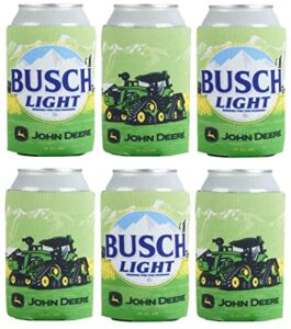 busch light beer 12oz can holder cooler kaddy huggie coolie 6 pack