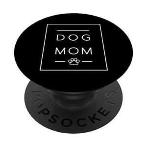 rescue dog mom, dog lover paw print popsockets swappable popgrip