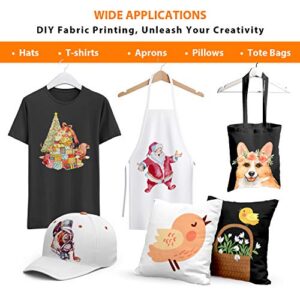 Printable Heat Transfer Paper for Inkjet Printers, 20 Sheets Mixed Pack - Light and Dark Fabric Iron-On Transfer Paper for DIY T-shirts, 8.5X11 Inch