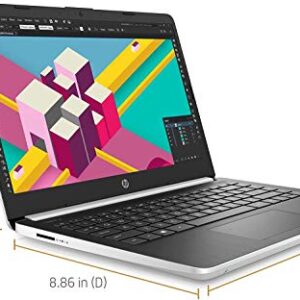 Newest HP 14 HD Premium Business Laptop PC | 10th Gen Intel Quad-Core i5-1035G1 up to 3.6GHz | 8GB RAM | 256GB SSD | WiFi | HDMI | Card Reader | Bluetooth | Windows 10 | Silver (Renewed)