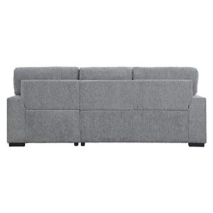 Lexicon Winona Sectional Sofa with Right Side Chaise, Gray