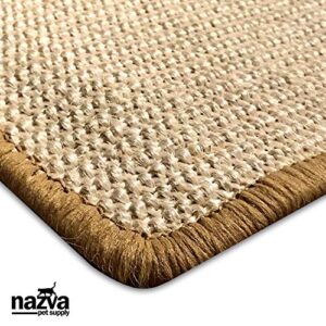 Cat Scratcher Mat Sisal Large Scratching Rug - 32” x 17” - Natural Grinding Claws, Sleeping Floor Mat - No Velcro