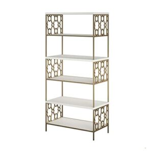 CosmoLiving by Cosmopolitan Ella 5 Shelf, White Bookcase