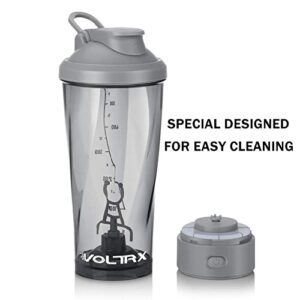 VOLTRX Premium Electric Protein Shaker Bottle, Made with Tritan - BPA Free - 24 oz Vortex Portable Mixer Cup/USB C Rechargeable Shaker Cups for Protein Shakes