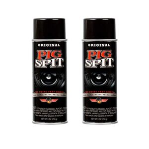 pig spit original for use on motors, transmissions, vinyl and black plastic trim components and tires, 9 oz, 2-pack