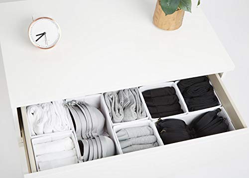 12pcs White Large Drawer Organizer Drawer Organizers for Clothing Wardrobe Clothes Organizer Underwear Organizer Dresser Drawer Organizers Underwear Drawer Organizer Clothes