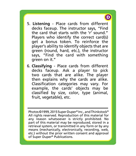 Super Duper Publications | Articulation Photos CH Sound Fun Deck Flash Cards | Educational Learning Resource for Children