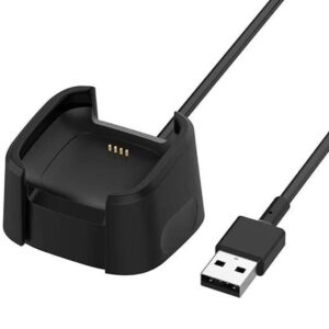 emilydeals charger for fitbit versa 2, replacement charging cable cord dock cradle for fitbit versa 2 smart watch [1m/3.3ft]