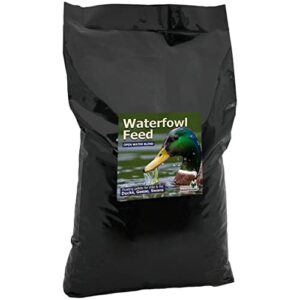 natural waterscapes waterfowl feed 20 lb bag | floating pellets for duck, swan, goose | for wild and pet ducks