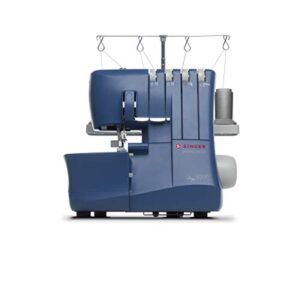 singer | s0230 serger overlock machine with included accessory kit - heavy duty frame - 1300 stitches per min - 4 thread - differential feed - making the cut edition , blue