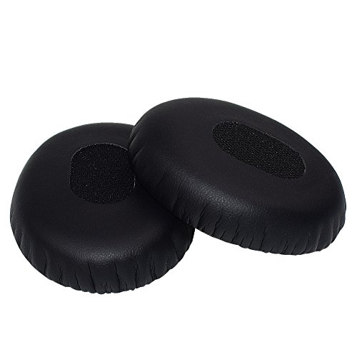 Alitutumao QC3 Ear Pads Headphones Replacement Earpads Memory Foam Ear Cushion Cups Compatible with Bose QuietComfort 3 On Ear Headphones (Black)