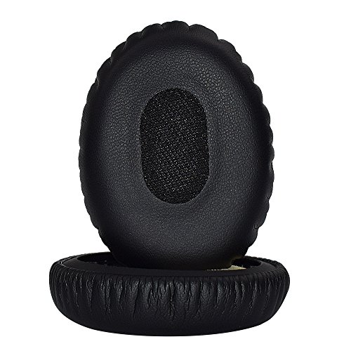 Alitutumao QC3 Ear Pads Headphones Replacement Earpads Memory Foam Ear Cushion Cups Compatible with Bose QuietComfort 3 On Ear Headphones (Black)