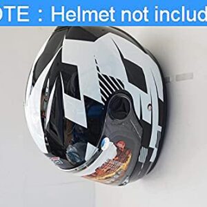 4/PK Helmet Rack Helmet Wall Display Rack Helmet Storage Holder, Wall Mounted Motorbike Helmet Storage Rack Hanger, for Coats, Hats, Caps - No Helmet - with Mounting Hardware
