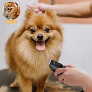 Dog Clippers Professional Heavy Duty Dog Grooming Clipper 3-Speed Low Noise High Power Rechargeable Cordless Pet Grooming Tools for Small & Large Dogs Cats Pets with Thick & Heavy Coats