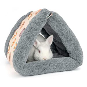 niteangel foldable guinea pig tent bed & warm tunnel for rabbit ferret chinchilla bunny rats or other small animals