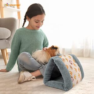 Niteangel Foldable Guinea Pig Tent Bed & Warm Tunnel for Rabbit Ferret Chinchilla Bunny Rats or Other Small Animals