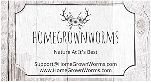 HomeGrownWorms.com - 2000+ Red Wigglers (2LBS) - Composting Red Wiggler Worms - Live Delivery Guaranteed! - Vermicomposting Garden Red Wrigglers - Eisenia Fetida