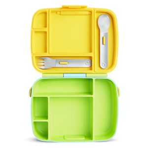 Munchkin® Lunch™ Bento Box for Kids, Includes Utensils, Green