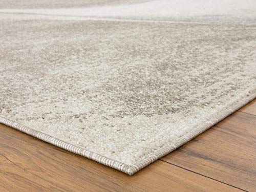 LUXE WEAVERS Tower Hill Abstract Beige 5x7 Area Rug