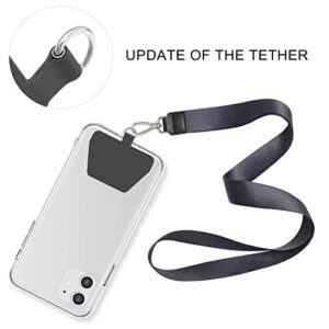 COCASES Phone Lanyard, Universal Cell Phone Neck and Wrist Nylon Strap Tether for Around The Neck, Compatible for iPhone All Smartphones