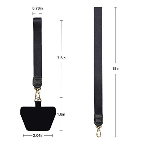 COCASES Phone Lanyard, Universal Cell Phone Neck and Wrist Nylon Strap Tether for Around The Neck, Compatible for iPhone All Smartphones