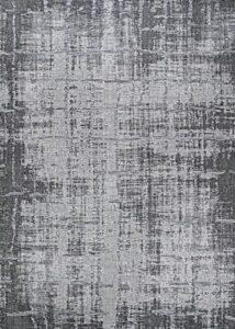 couristan charm tiverton anthracite-light gray indoor/outdoor area rug, 3'3" x 5'6"