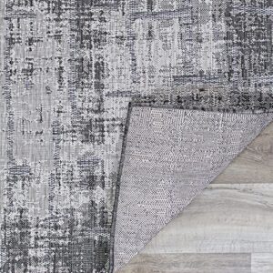 Couristan Charm Tiverton Anthracite-Light Gray Indoor/Outdoor Area Rug, 3'3" x 5'6"