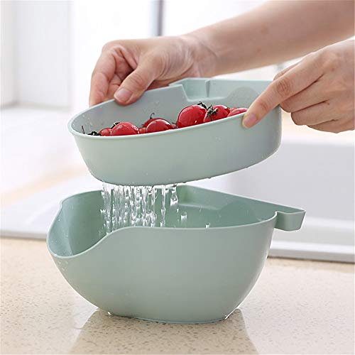 ONEYIM Multi-function Snack Box Storage Box Double Layer Container Household Snack Serving Dish Organizer - Perfect For Snacks, Fruit, or Pistachio/Sunflower Seeds Storage Box- Bonus Phone Slot