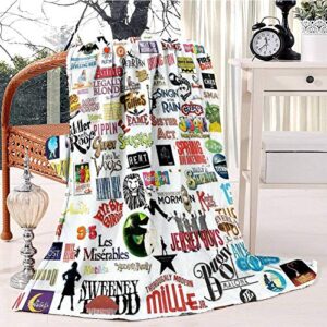 musical signal, duvets, books, clothes etc fleece blanket soft plush throw tv blanket bedding flannel throw shawls and wraps lightweight for bed couch chair travel, 59"x78.7"