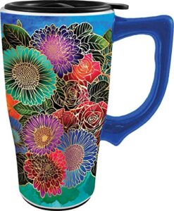 spoontiques flowers travel mug