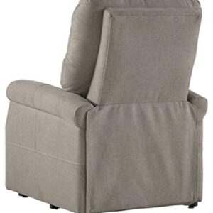 Signature Design by Ashley Markridge Modern Electric Power Lift Recliner for Elderly, Gray