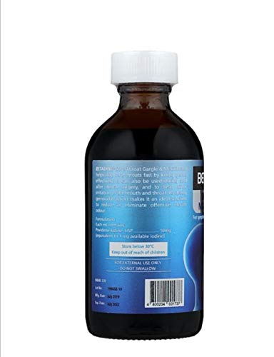 M# Betadine Gargle Mouth Wash 240ml refreshingly,Mouth Wound