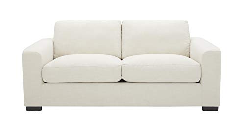 Stone & Beam Westview Love Seats, 76'' Loveseat, Cream