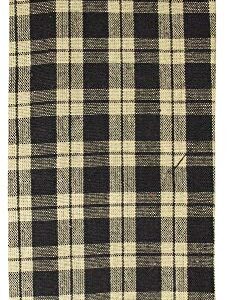 fillURbasket Black Farmhouse Kitchen Towels Set of 3 Striped Buffalo Checked Plaid Dish Towels Black and Tan Towels for Decor Dishing Drying Cotton 15”x25”