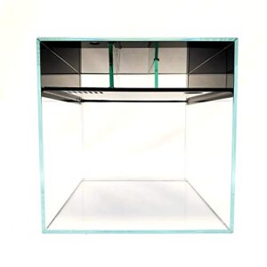 LIFEGARD Low Iron Ultra Clear Crystal Aquarium with Built in Filter – Rimless Glass, Beveled Edge, Elevated Style – Direct Jet Flow – 8.3 GPH