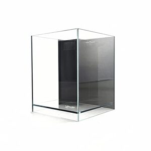 LIFEGARD Low Iron Ultra Clear Crystal Aquarium with Built in Filter – Rimless Glass, Beveled Edge, Elevated Style – Direct Jet Flow – 8.3 GPH