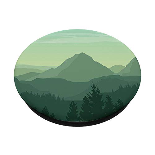 Green Mountain Pop Mount Socket Art Work Tree Woods PopSockets PopGrip: Swappable Grip for Phones & Tablets