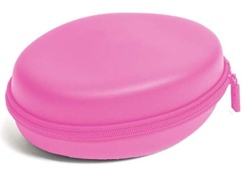 Nenos Kids Headphones Case Travel Case for Other Brands Foldable Headphones, Storage Bag Travel Carrying Case for Headphones Foldable, Over-Ear/On-Ear (Pink) (Fits only Small Wired Headphones)