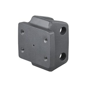 curt 45950 rebellion xd adjustable cushion hitch pintle mount plate attachment, shank required