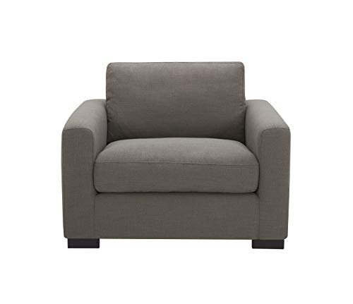 Amazon Brand - Stone & Beam Westview Extra Deep Down-Filled Accent Chair, 43.3"W, Smoke