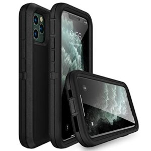MXX Heavy Duty Case for iPhone 11 Pro Max - (No Built in Screen Protector) Drop Protection Tough Case for Apple iPhone 11 Pro Max (Black)