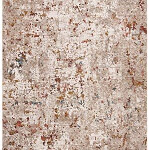 SAFAVIEH Limitee Collection 8' x 10' Beige / Beige LIM775B Distressed Viscose Area Rug