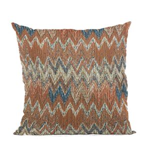plutus brands multi-color plutus wave chevron luxury throw pillow 18 in x 18in, double sided 18" x 18"