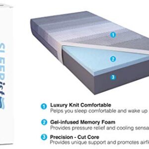 Istikbal SLEEPist Collection X Silence 11" Gel Memory Foam Mattress Medium Feel (Mattress Only) Bed Mattress in A Box (Queen)