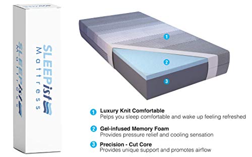 Istikbal SLEEPist Collection X Silence 11" Gel Memory Foam Mattress Medium Feel (Mattress Only) Bed Mattress in A Box (Queen)