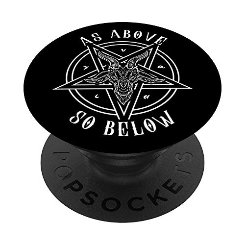 As Above So Below I Baphomet Occult PopSockets PopGrip: Swappable Grip for Phones & Tablets