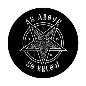 As Above So Below I Baphomet Occult PopSockets PopGrip: Swappable Grip for Phones & Tablets