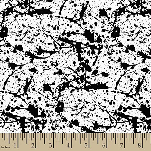 Springs Creative Products Group Hipster Splatter Fabric, White