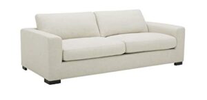 stone & beam amazon brand stone beam westview extra deep down filled couch w, 89" sofa, cream